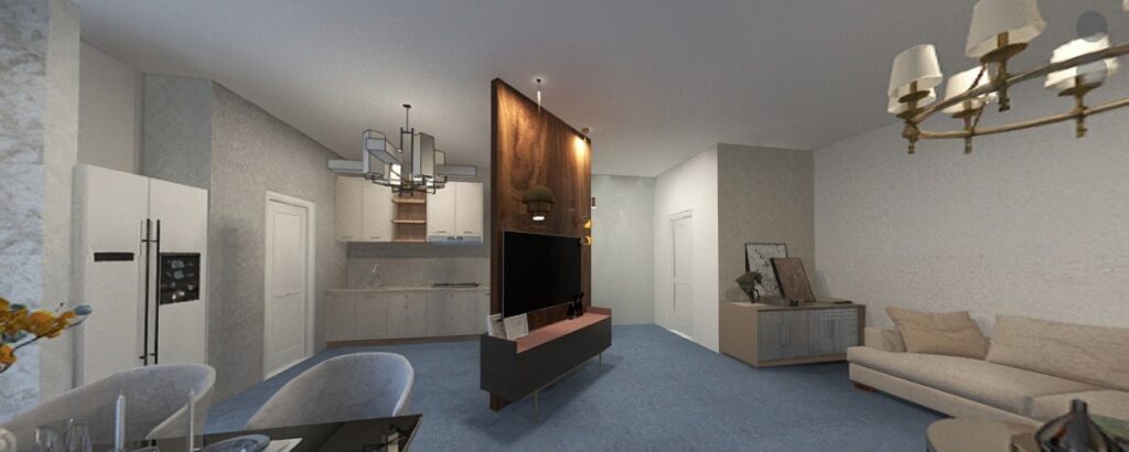 Minimal modern apartment in Gota